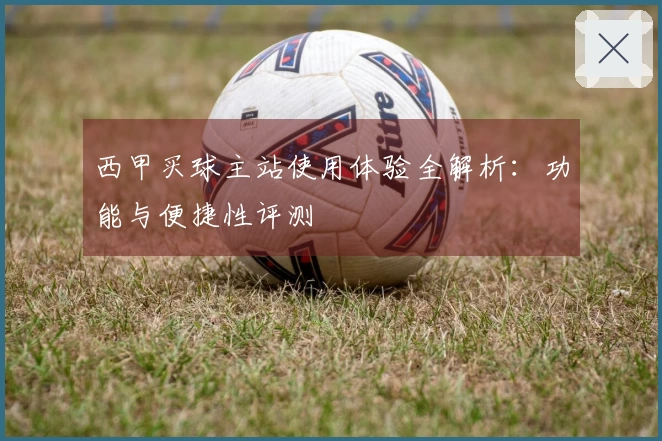 西甲买球主站使用体验全解析：功能与便捷性评测